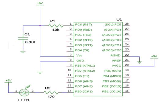 برنامه های کاربردی شامل Atmega8 