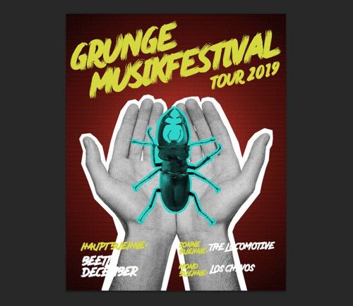 آموزش طراحی پوستر فستیوال موسیقی