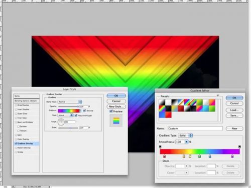 آموزش طراحی پس زمینه رنگارنگ قدیمی در فتوشاپ