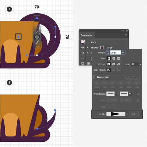 آموزش طراحی لوگوی سگ در ایلوستریتور