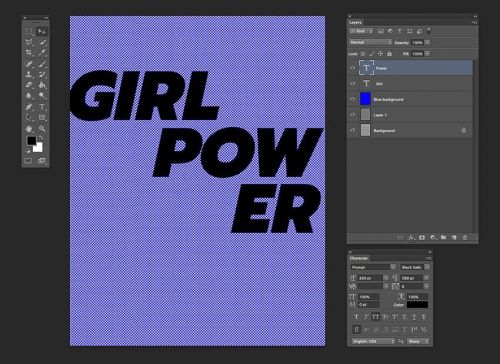 آموزش طراحی پوستر هافتون در فتوشاپ