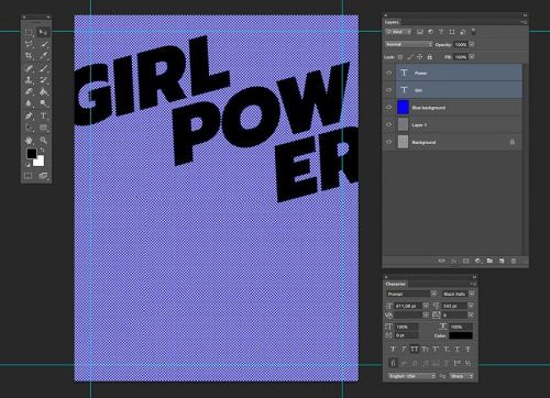 آموزش طراحی پوستر هافتون در فتوشاپ
