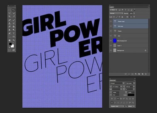 آموزش طراحی پوستر هافتون در فتوشاپ