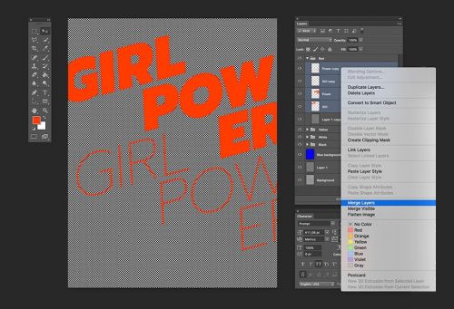آموزش طراحی پوستر هافتون در فتوشاپ