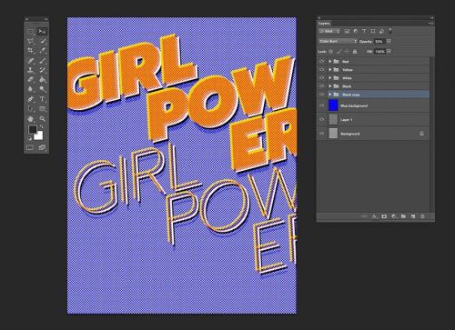 آموزش طراحی پوستر هافتون در فتوشاپ