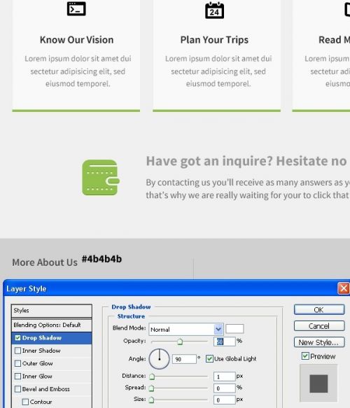 آموزش طراحی صفحه فرود وبسایت در فتوشاپ
