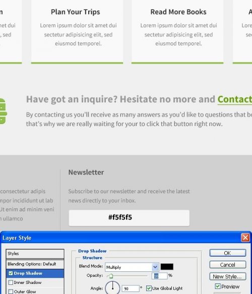 آموزش طراحی صفحه فرود وبسایت در فتوشاپ
