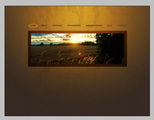 آموزش طراحی وبسایت عکاسی در فتوشاپ