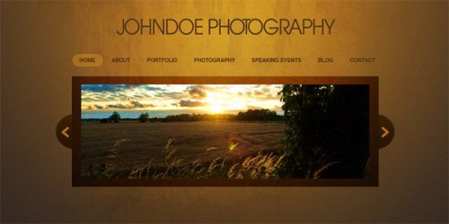 آموزش طراحی وبسایت عکاسی در فتوشاپ