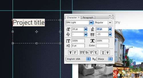 آموزش طراحی سایت نمونه کار در فتوشاپ