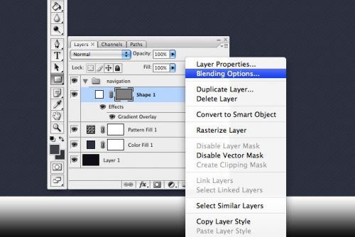 آموزش طراحی سایت نمونه کار در فتوشاپ