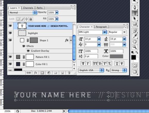 آموزش طراحی سایت نمونه کار در فتوشاپ