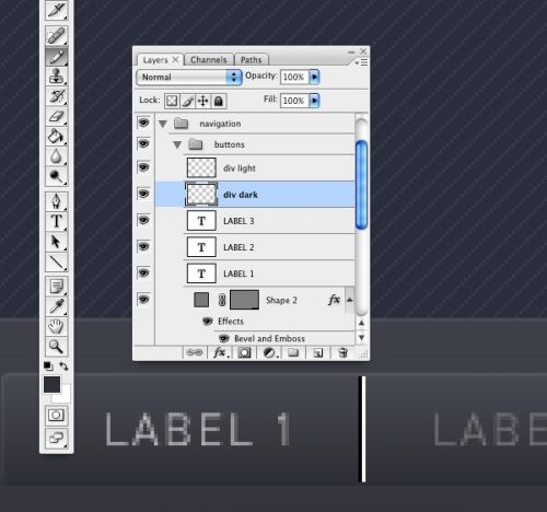 آموزش طراحی سایت نمونه کار در فتوشاپ