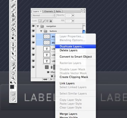 آموزش طراحی سایت نمونه کار در فتوشاپ