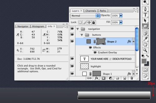 آموزش طراحی سایت نمونه کار در فتوشاپ