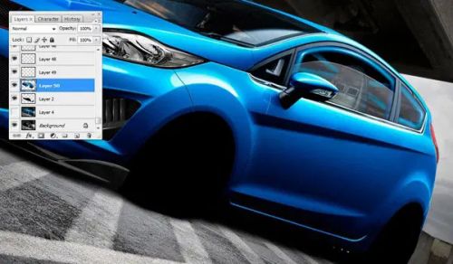 آموزش تیونینگ مجازی خودرو در فتوشاپ