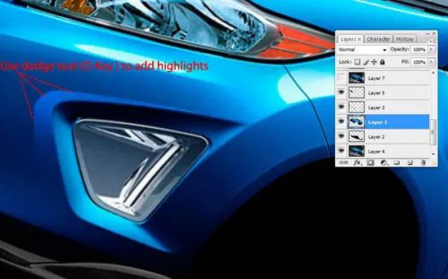 آموزش تیونینگ مجازی خودرو در فتوشاپ