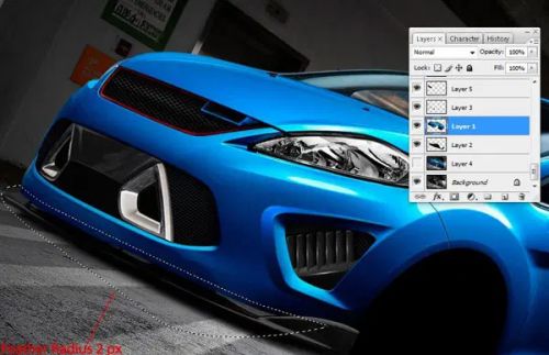 آموزش تیونینگ مجازی خودرو در فتوشاپ
