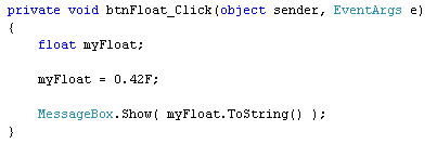 متغیرهای Float و Double در سی شارپ