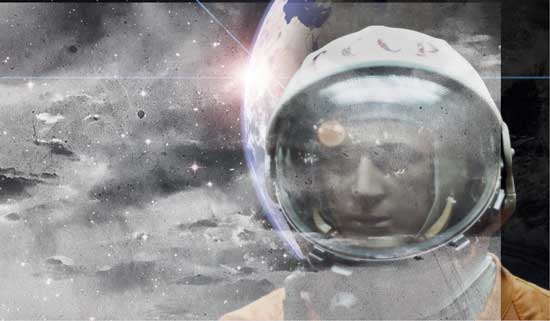 آموزش طراحی پوستر فضایی قدیمی در فتوشاپ