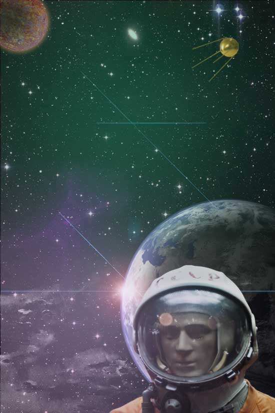 آموزش طراحی پوستر فضایی قدیمی در فتوشاپ