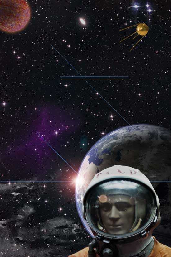 آموزش طراحی پوستر فضایی قدیمی در فتوشاپ