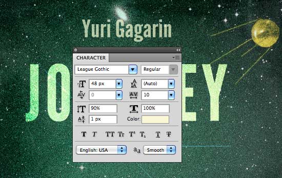 آموزش طراحی پوستر فضایی قدیمی در فتوشاپ