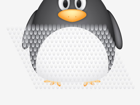 گام بیستم آموزش ترسیم یک پنگوئن در ایلوستریتور