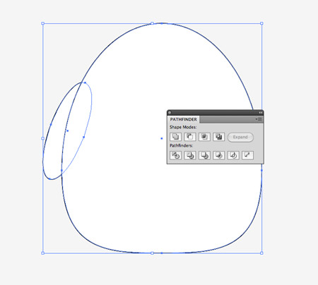 گام چهارم آموزش ترسیم یک پنگوئن در ایلوستریتور