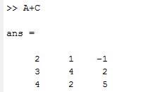 عملیات ماتریس متلب