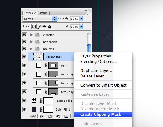 آموزش طراحی سایت نمونه کار در فتوشاپ