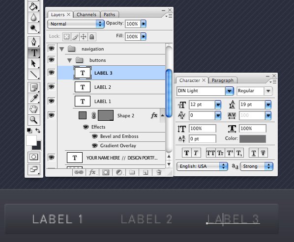 آموزش طراحی سایت نمونه کار در فتوشاپ