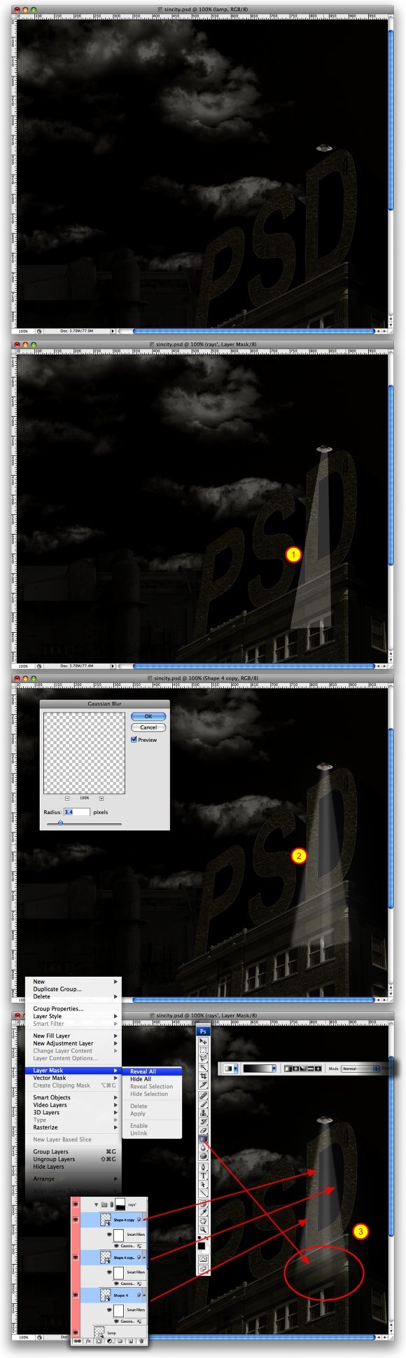 آموزش طراحی پوستر به سبک sincity در فتوشاپ