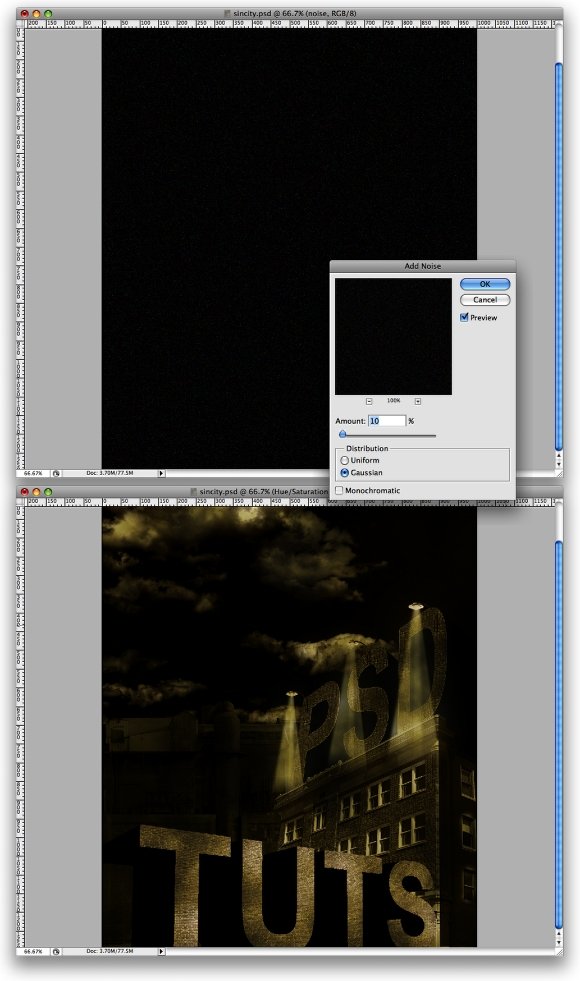 آموزش طراحی پوستر به سبک sincity در فتوشاپ