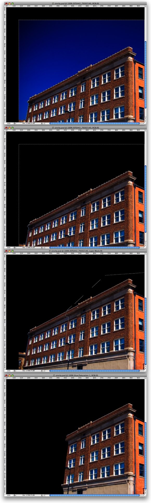 آموزش طراحی پوستر به سبک sincity در فتوشاپ