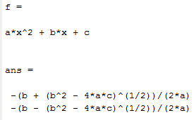 حل معادلات با ضرایب نامعلوم با Matlab