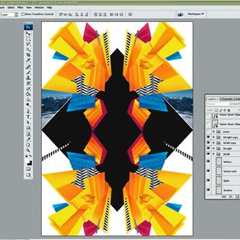آموزش طراحی پوستر آبستره در فتوشاپ