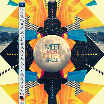 آموزش طراحی پوستر آبستره در فتوشاپ